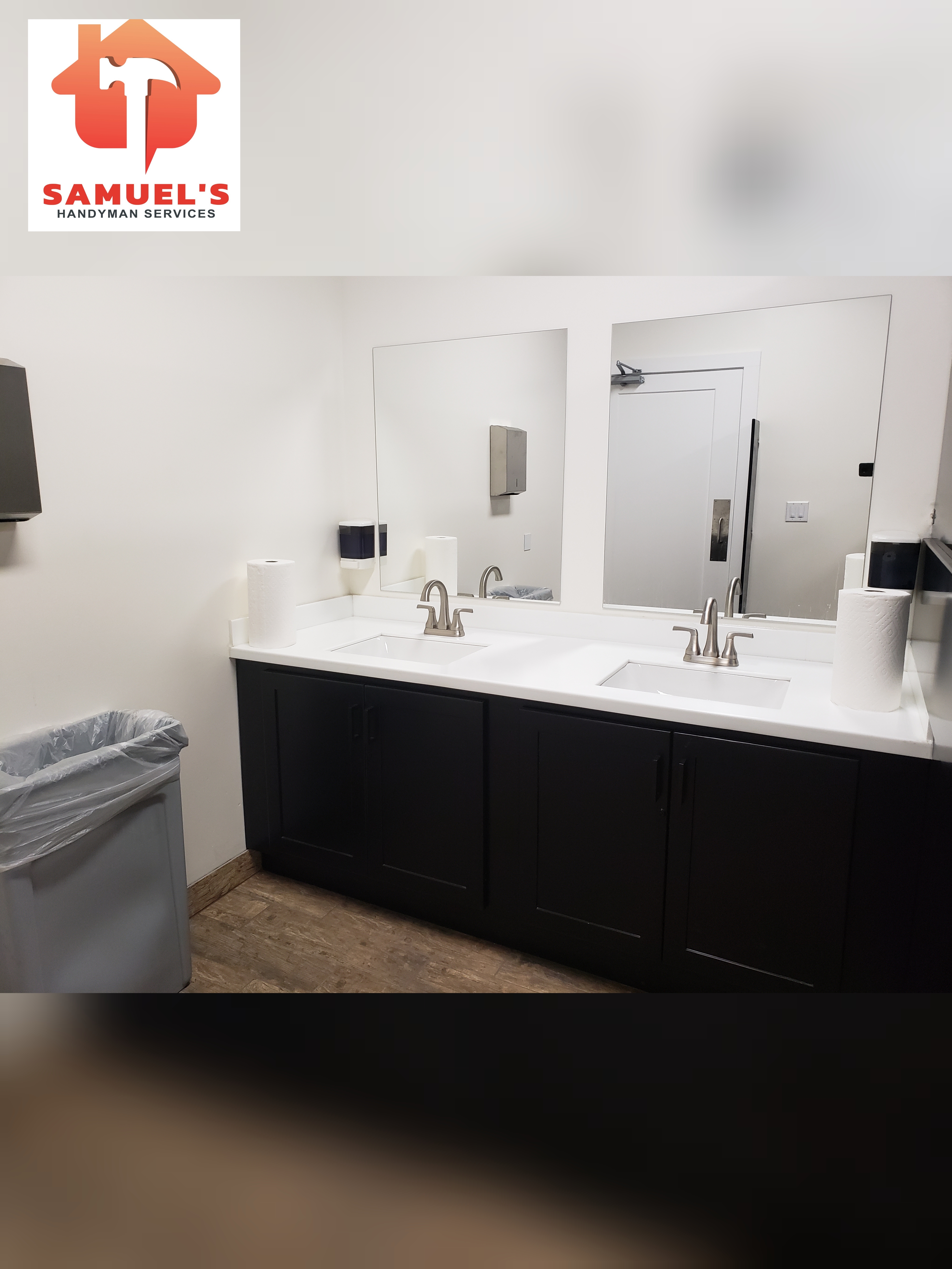 A newly remodeled bathroom